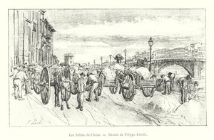 Die Ufer des Arno, Zeichnung von Filippo Liardo (Stich)