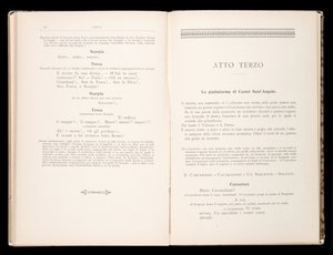 Libretto della Tosca von Giacomo Puccini, Edition Ricordi, Italien