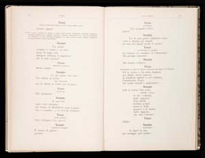 Libretto della Tosca von Giacomo Puccini, Edition Ricordi, Italien von Italian School
