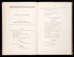 Libretto della Tosca von Giacomo Puccini, Edition Ricordi, Italien