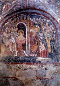 Leben und Wunder des hl. Magnus von Anagni und Martyrium des hl. Johannes im kochenden Öl von Italian School