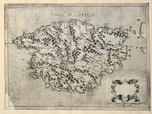 Karte von Korsika, Isola di Corsica