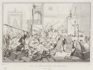 Tod des Generals Pietro Zeno in Smyrna von Italian School