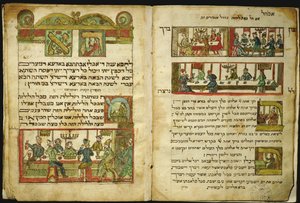 Ms.C.A.2795 Die religiösen Riten des jüdischen Volkes, aus Die Geschichte des jüdischen Volkes von Italian School
