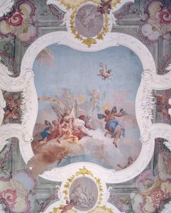 Mythologische Szene mit dem Tierkreis
