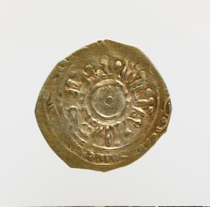 Vorderseite des Tari von Amalfi mit pseudo-kufischer Epigraphik (Gold) von Italian School