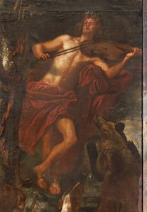 Orpheus bezaubert die Tiere mit Musik, Mythos von Orpheus