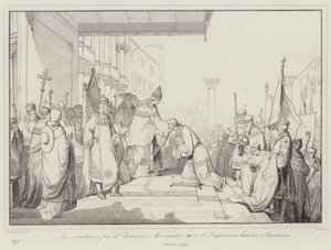 Frieden geschlossen zwischen Papst Alexander III. und Kaiser Friedrich I. Barbarossa
