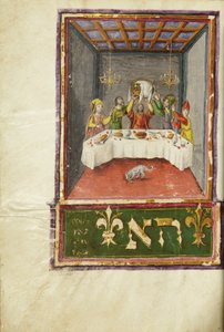 Seite aus einem Machzor, Toskana, wahrscheinlich Florenz von Italian School