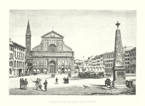 Platz und Kirche von Santa Maria Novella von Italian School