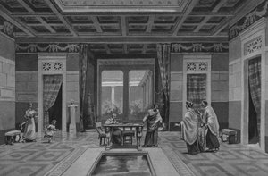 Pompeji: Haus des Cornelius Rufus (Lithografie)