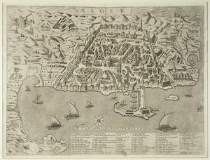 Hafen und Stadt Algier, ca. 1572