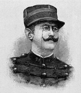 Porträt von Alfred Dreyfus (1859 - 1935) (Gravur)
