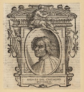 Porträt von Andrea dal Castagno, italienischer Maler aus Florenz, ca. 1419-1457 von Italian School