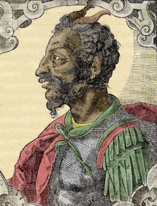 Porträt von Attila aus Bernardino Corios Werk "Elogia Virorum Illustris", Mailand 16. Jahrhundert