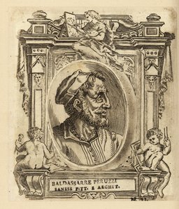 Porträt von Baldassare Tommaso Peruzzi, italienischer Architekt und Maler, geboren in der Nähe von Siena von Italian School