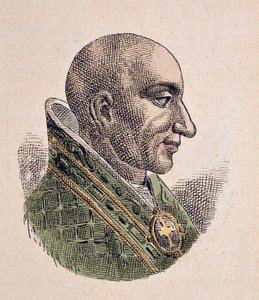 Porträt des Gegenpapstes Christophorus (903-904)