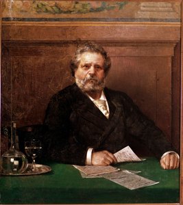 Porträt des italienischen Dichters Giosue Carducci (1835-1907). Anonymes Gemälde. Ende des 19. Jahrhunderts. Bologna, Casa Carducci