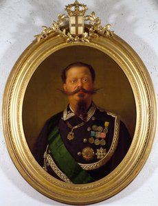 Porträt des Königs von Italien Vittorio Emanuele II (1820-1870) von Italian School