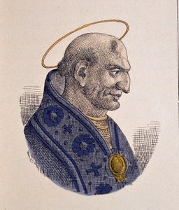 Porträt von Papst Adeodatus II. (672-676)