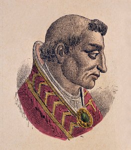Porträt von Papst Anastasius III. (911-913)