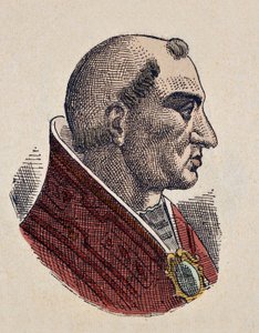 Porträt von Papst Bonifatius II. (530-532)