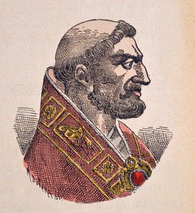 Porträt von Papst Bonifatius V. (619-625)