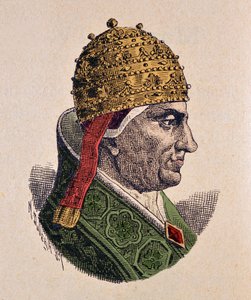 Porträt von Papst Honorius IV. (1285-1287) von Italian School