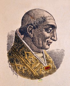 Porträt von Papst Landus (913-914) von Italian School