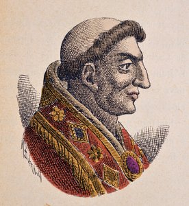 Porträt von Papst Marinus I. (882-884) von Italian School