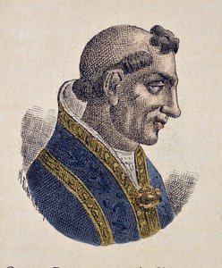 Porträt von Papst Sergius III (904-911)