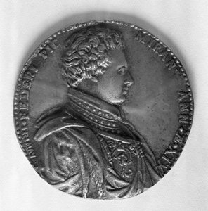 Relief, das Graf Giovanni Pico della Mirandola (1463-94) darstellt von Italian School