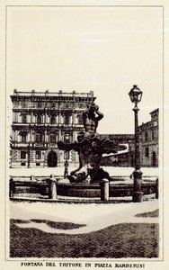 Rom: Triton-Brunnen auf der Piazza Barberini