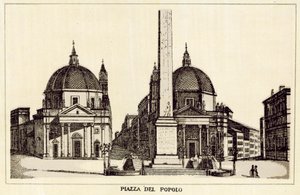 Rom: Piazza Del Popolo von Italian School