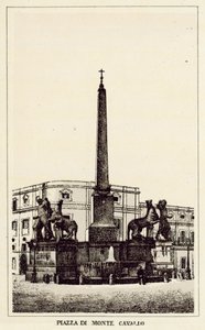 Rom: Platz Monte Cavallo von Italian School