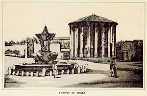 Rom: Tempel der Vesta von Italian School