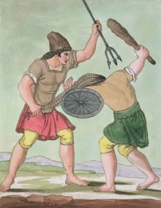 Römische Gladiatoren, aus L
