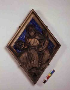Saturn, Reliefkachel vom Campanile von Italian School