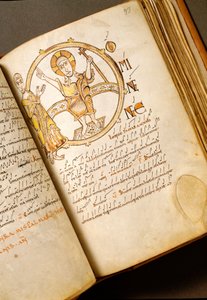 Gesangsseite mit Neumen. Manuskript aus der Bologneser Schule. (11. Jahrhundert) von Italian School