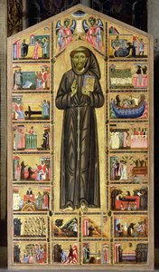 St. Franziskus und Szenen aus seinem Leben, Bardi-Kapelle (Tempera auf Tafel)