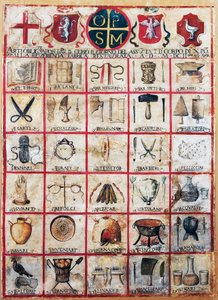 Symbole der Künste und Handwerke der Stadt Orvieto von Italian School