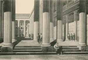 Die Basilika wie sie war von Italian School