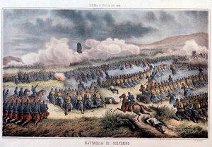 Die Schlacht von Solferino, 24.06.1859 von Italian School