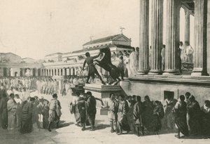 Die Wahlen im Zivilforum (Gravur) von Italian School