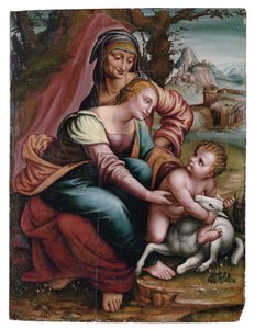 Die Madonna und das Kind mit der heiligen Anna, Norditalienisch