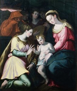 Die mystische Hochzeit der hl. Katharina, um 1600