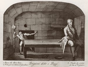 Das Pozzi-Gefängnis, aus Vedute della Prigioni