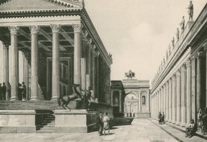Der Tempel des Jove und der Bogen des Nero wie sie waren (Gravur) von Italian School