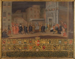 Die Überführung der Überreste der Madonna von Provenzano, 1610 von Italian School