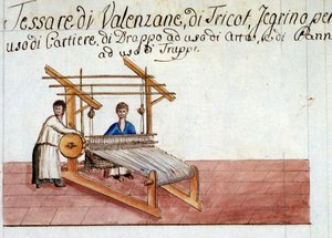 Die Wollweberei von Italian School